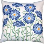 Strippy Blue Flowers