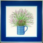 Brown Mug with Heather