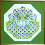 Green Bowl with Flowers