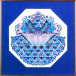 Blue Bowl with Flowers