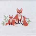 Fox with cubs